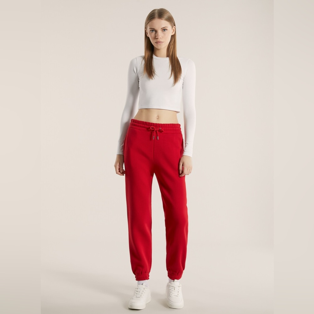 MAX MILA PARIS RED JOGGER SWEATPANTS